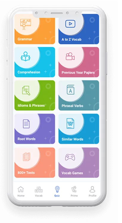 Vocab24 app home screen