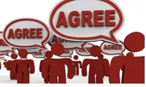 Consensus (n) - A general agreement.