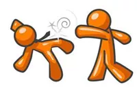 Combat - Fighting between armed forces.