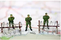 Barricade - Block or defend with a barricade(for protection).