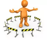 Clog - Block or become blocked with an obstruct.