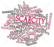Scarcity - The state of being scarce or in short supply; shortage.