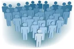 Congregate - Gather into a crowd or mass.