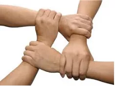 Confluence - An act or process of merging. / a circumstance where two things merge or occur simultaneously.