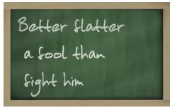 To curry favour - To win favour by flattery