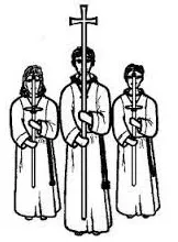 Acolyte  - Someone who assists a priest or minister in a liturgical service/ one who attends or assists a leader.