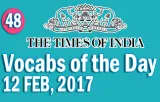 The times of india vocabulary