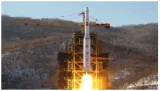 North korea lobs a missile challenge