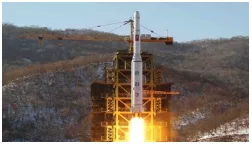 North korea lobs a missile challenge