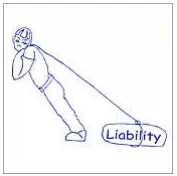 Liability  - The state of being legally responsible for something/ a thing for which someone is responsible, especially an amount of money owed.