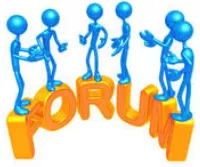 Forum - A meeting or medium where ideas and views on a particular issue can be exchanged.