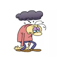 Subdued  - Quiet and rather reflective or depressed.