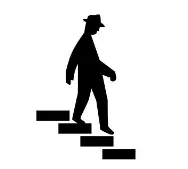 Recede  - Go or move back or further away from a previous position/ slope backwards/ gradually diminish.