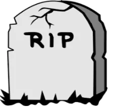 Perish  - (die, especially in a violent or sudden way./ to become destroyed or ruined