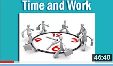 Watch this video and you'll never forget time & work concept