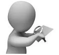 Scrutinize  - Examine or inspect closely and thoroughly.