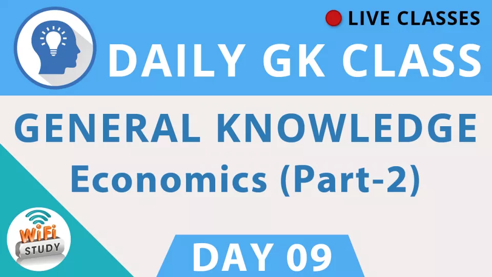Mission ssc cgl 2017 | general knowledge #economics  part   2  | day 9