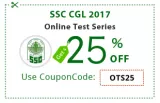 Use coupon code ots25 & and get 25% off ssc cgl 2017 online test series 