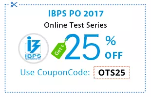 Use coupon code ots25 & and get 25% off ibps po 2017 online test series 