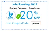  join online premium coaching for bank po   clerk 2017 use coupon code <b>june 20< b>& get <br>20% off<br>