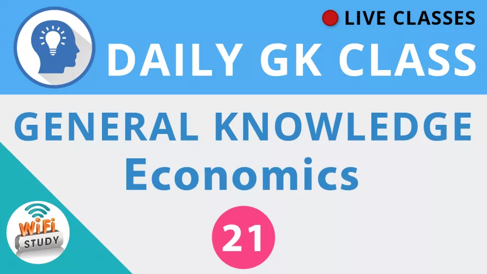 Daily gk class #21 general knowledge   economics for ssc  bank  upsc  railway and all govt  exams 