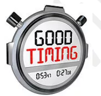 Opportune  - Convenient time for a particular action or event