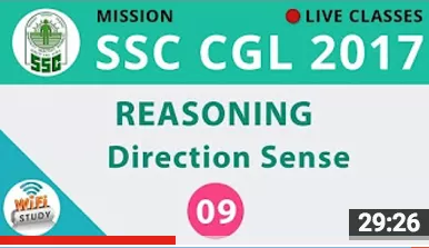 Reasoning direction sense live class started   join now