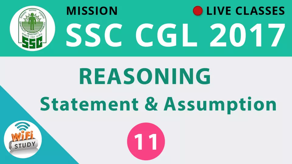 Live class  reasoning statement & assumption  join now