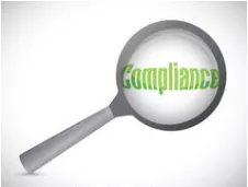 Compliance  - The action or fact of complying with a wish or command