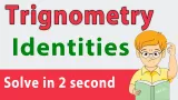 Trigonometry in hindi  सिर्फ 1 trick से कोई भी सवाल solve करें मात्र 2 sec में 