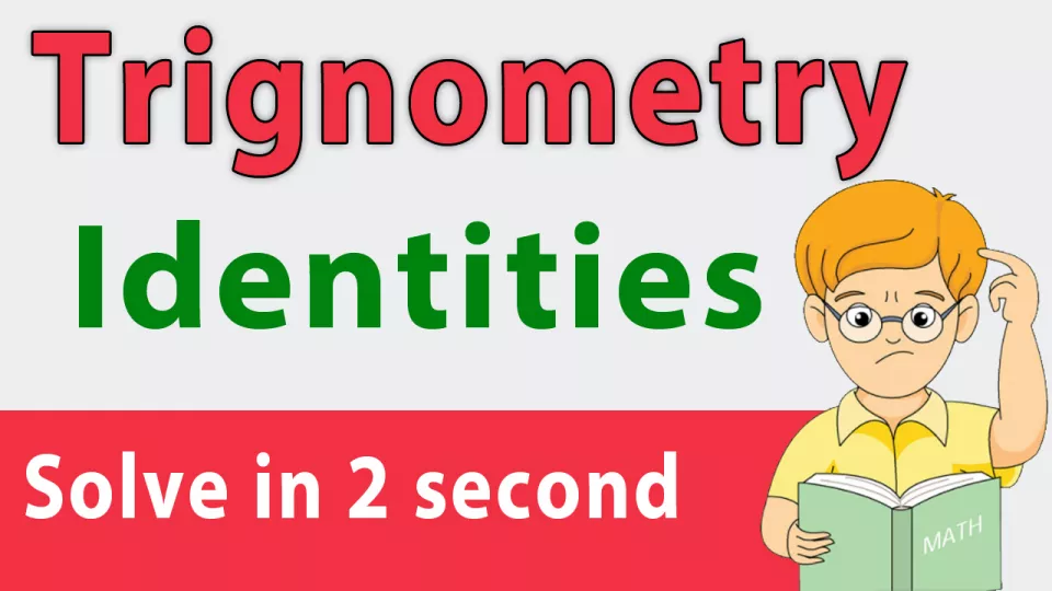 Trigonometry in hindi  सिर्फ 1 trick से कोई भी सवाल solve करें मात्र 2 sec में 