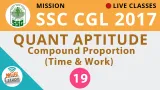 Live class  quant compound proportion  time & work    join now
