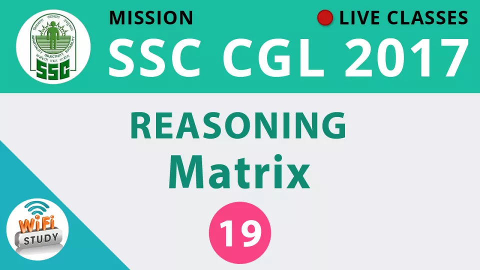 Live class  reasoning matrix   join now