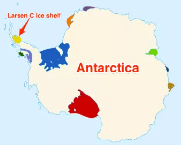 Adrift at sea  on the calving of antarctica's trillion ton iceberg