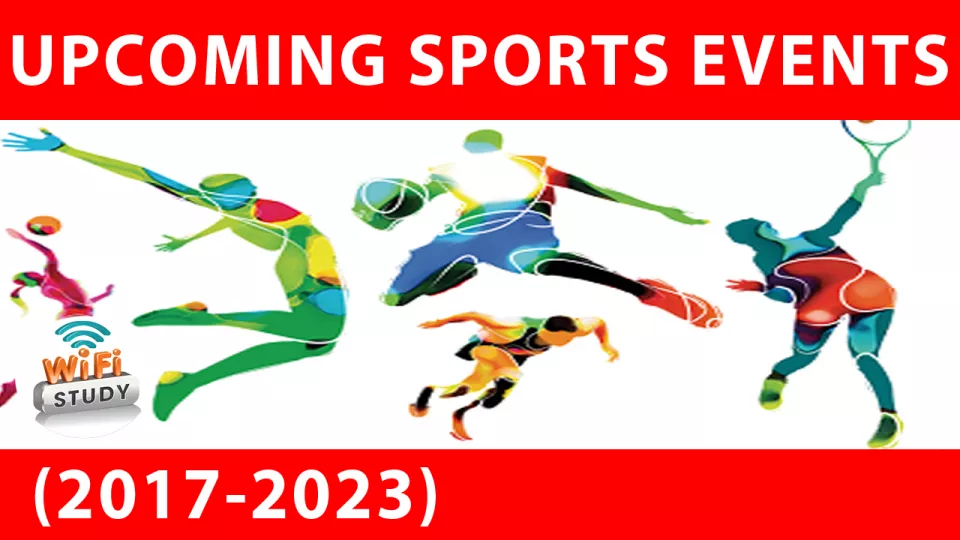 Upcoming sports events and hosting cities  आगामी खेल प्रतियोगिताएँ 