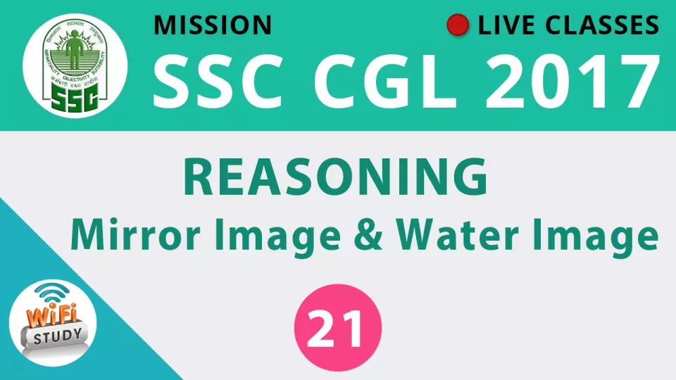Live class  reasoning  mirror image & water mirror   join now