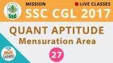 Live class  quant mensuration area   live now