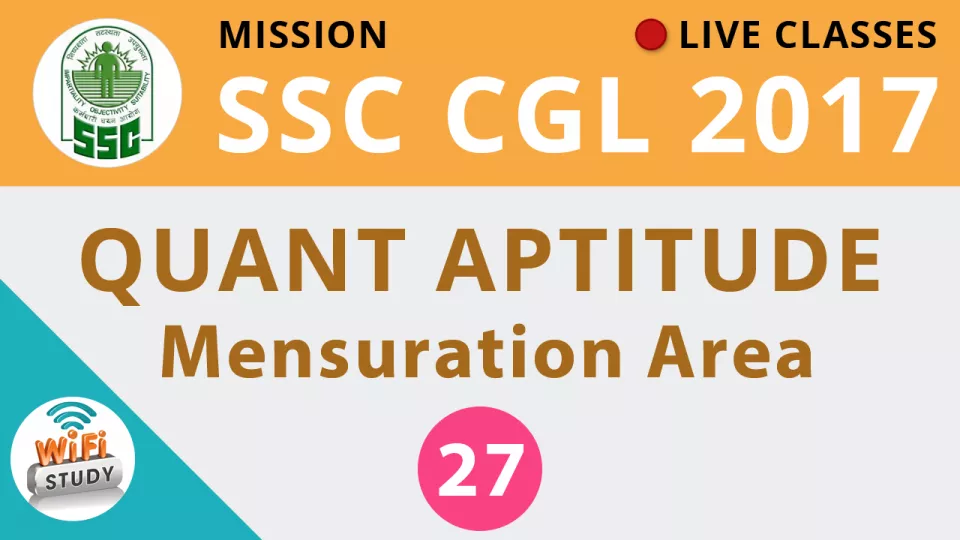 Live class  quant mensuration area   live now