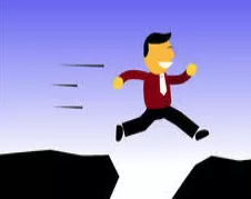 Precipitous - (sudden and dramatic.)  उतावला/त्वरित