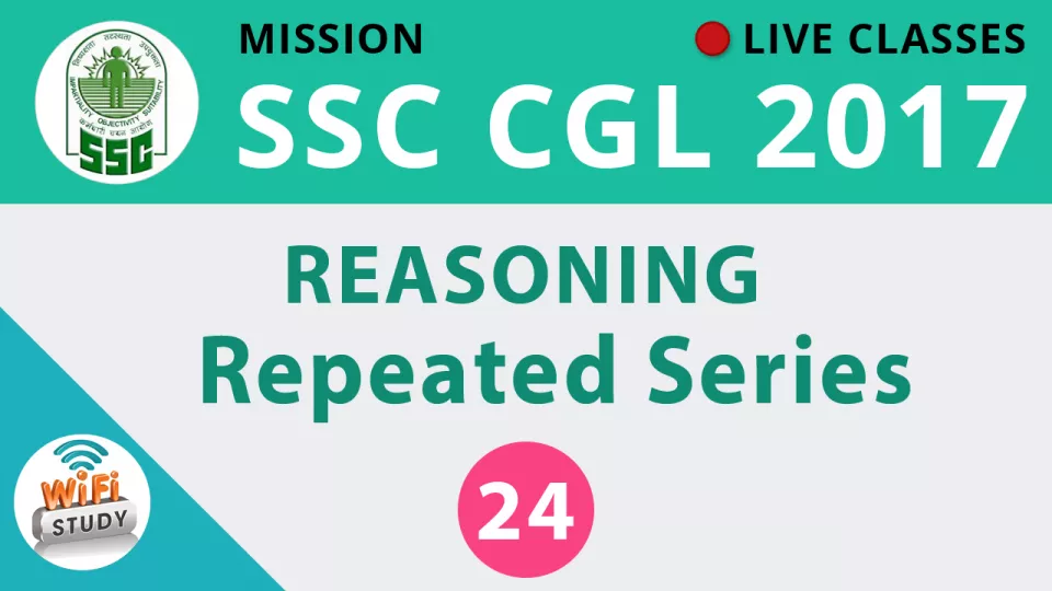 Live class  reasoning  repeated series   join now