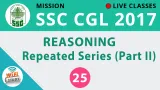 Live class  reasoning  repeated series  part ii   join now