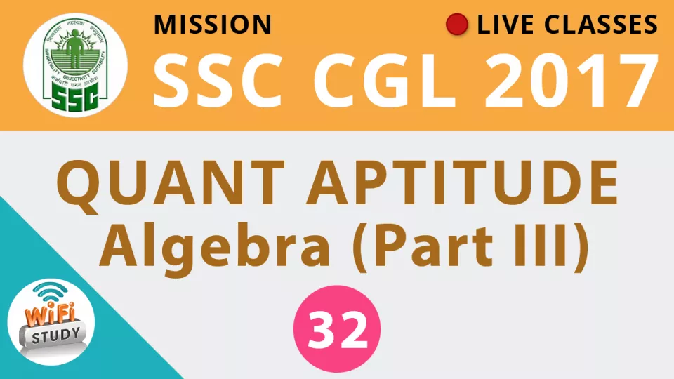Live class  quant algebra part iii   live now