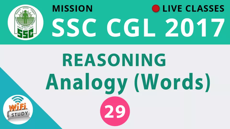 Live class  reasoning analogy  words   join now