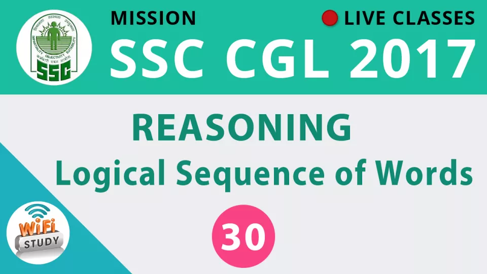 Live class  reasoning  logical sequence of words  join now