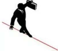 At stake - In jeopardy of being determined as a positive or negative outcome.