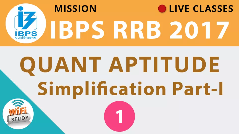 Live class  quant simplification part 1  live nowi