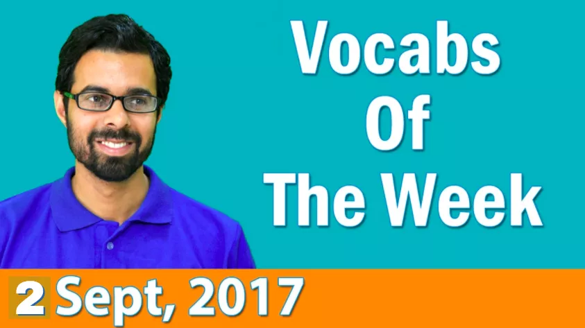 Vocab weekly revision video