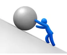 Hammer away - To persist in a line of questioning or declaration/ To work at something with determination for an extended period)