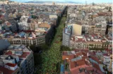 Rally for catalan independence from spain