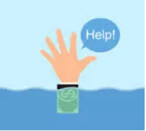 Recourse  - (A source of help in a difficult situation.)